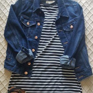 Black and White Stripe Dress